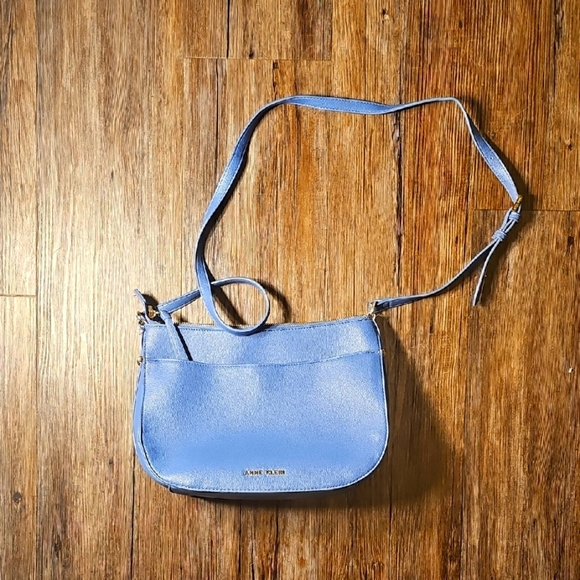 Anne Klein Blue Crossbody Bag with Minimalist Design - Picture 1 of 5